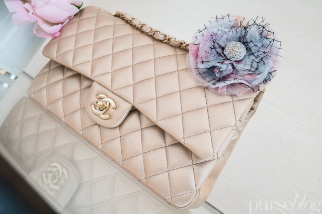 Pink Quilted Patent Leather Mini Square Flap Bag Silver Hardware, 2012-2013